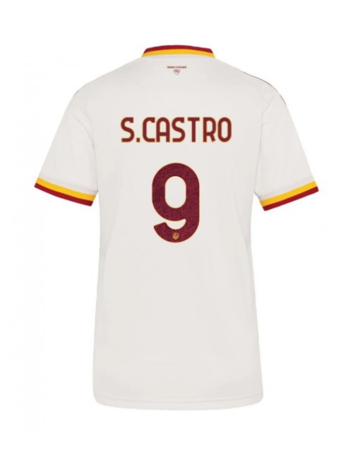 AS Roma Santiago Castro #9 Auswärtstrikot für Frauen 2026-27 Kurzarm AS Roma Santiago Castro #9 Auswärtstrikot für Frauen 2026-27 Kurzarm